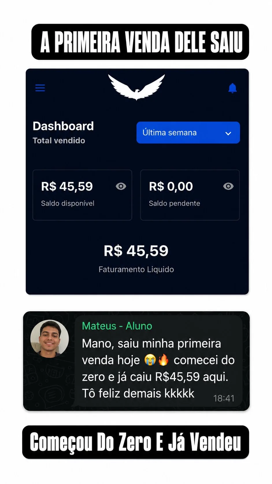 Resultado do aluno Mateus