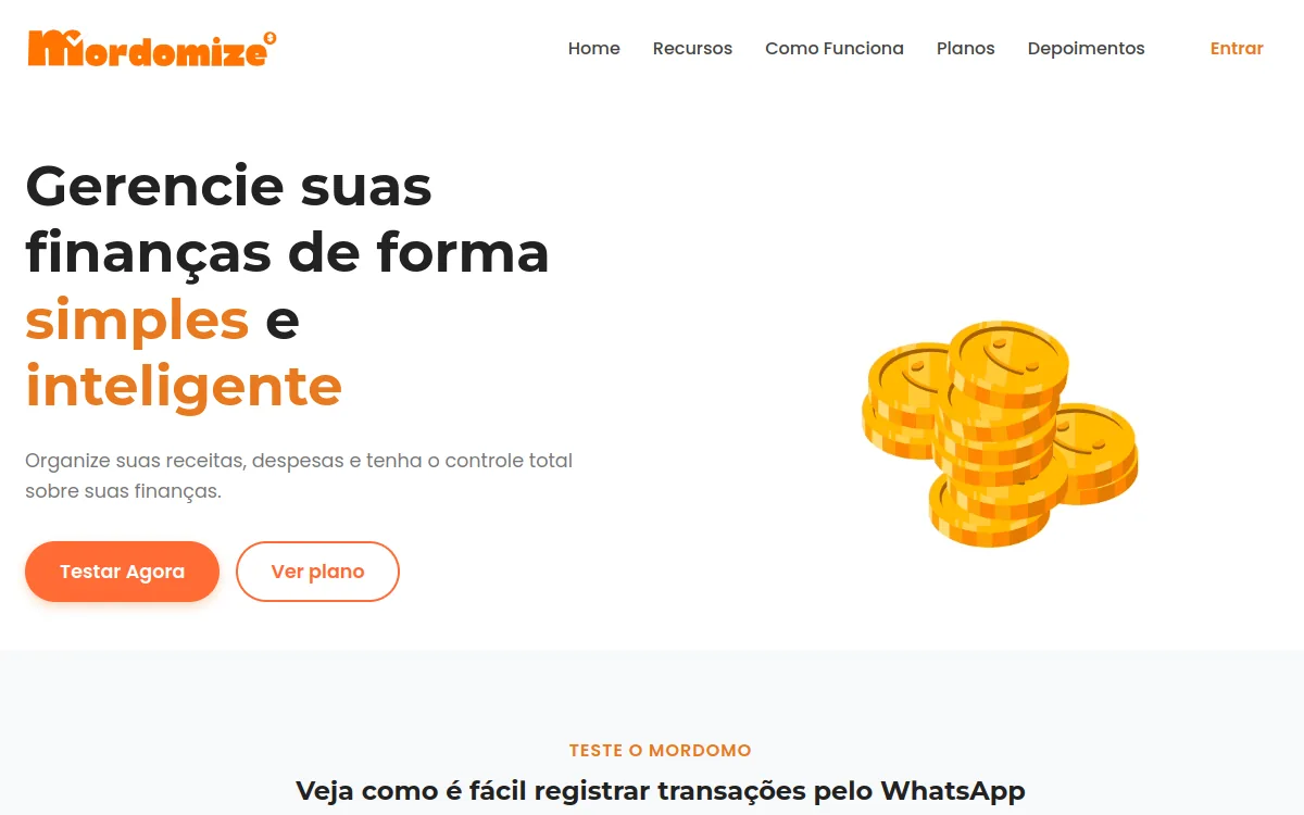 Página do Mordomize